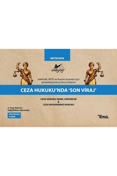 Temsil Kitap Ceza Hukuku'Nda 'Son Viraj' Genel Hükümler - Ceza Muhakemesi Hukuku