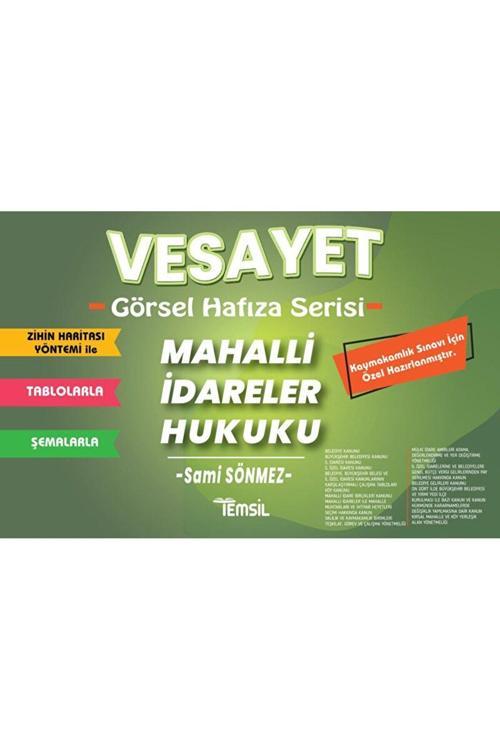 Temsil Kitap Vesayet Kaymakamlık Mahalli İdareler Hukuku / Sami Sönmez/ 9786256416574