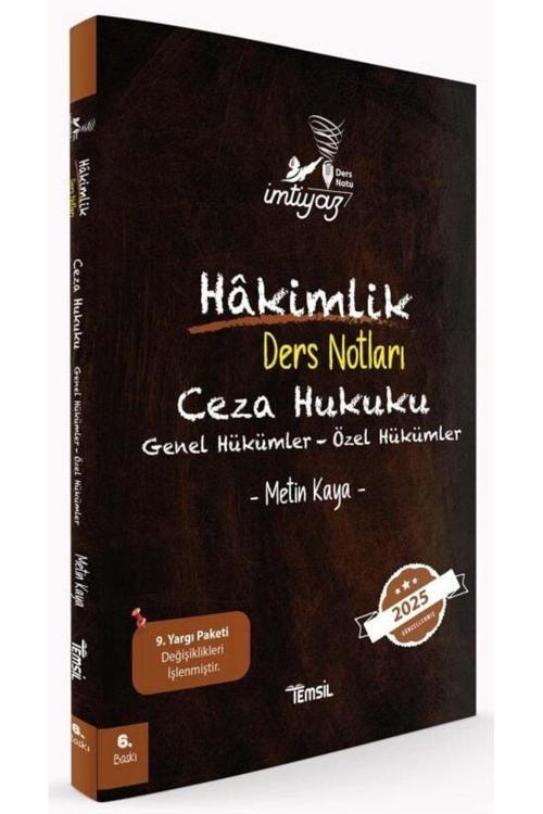 Temsil Kitap Temsil 2025 İmtiyaz Hakimlik Ceza Hukuku Genel-Özel Hükümler Ders Notları