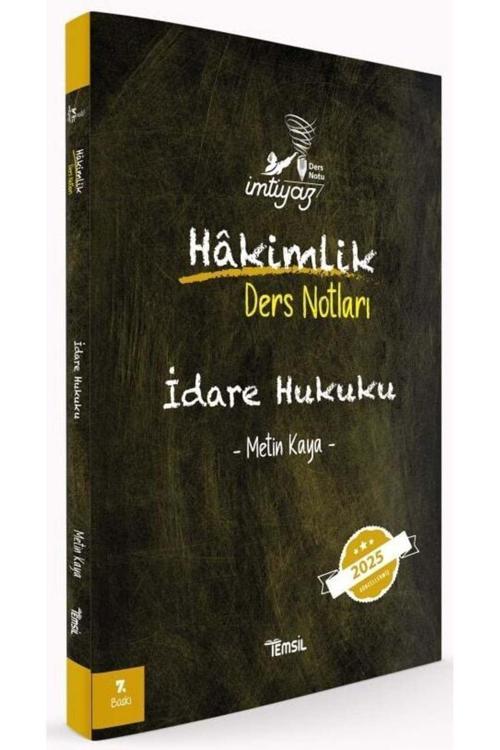 Temsil Kitap Temsil 2025 Baskı İmtiyaz Hakimlik İdare Hukuku Ders Notları