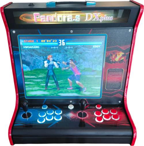 4KHD 3D Pandora 9800 Arcade Oyunlu Taşınabilir Pandora Masaüstü Kabinli 17inç Atari Makinası