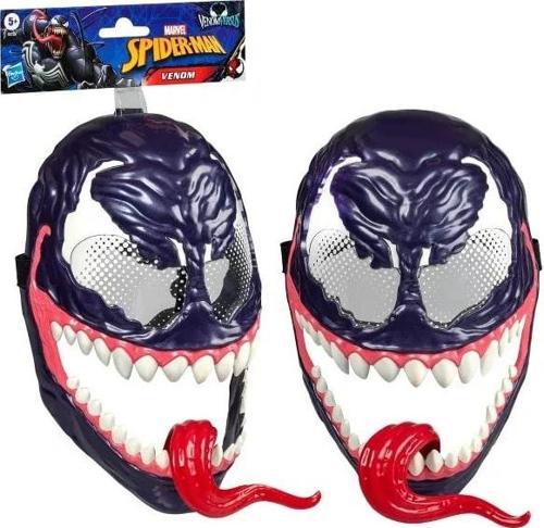 Marvel Spider-Man Venom Versus Maskesi – Hareketli Dilli Ayarlanabilir Kostüm Maskesi (5+ Yaş)