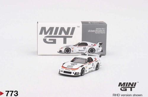 1:64 Mazda RX-7 LB-Super Silhouette #41 – Beyaz Yarış Tasarımı Model Araba (No: 773)