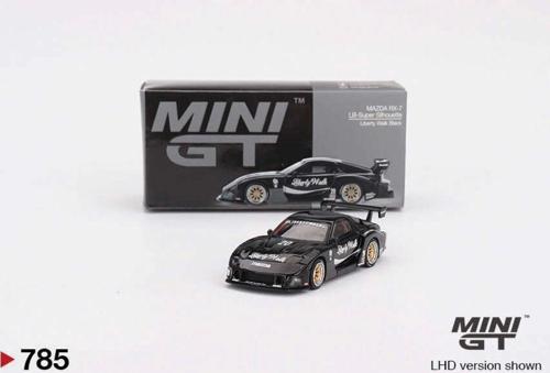 1:64 Mazda RX-7 LB-Super Silhouette Liberty Walk Siyah Model Araba (No. 785)