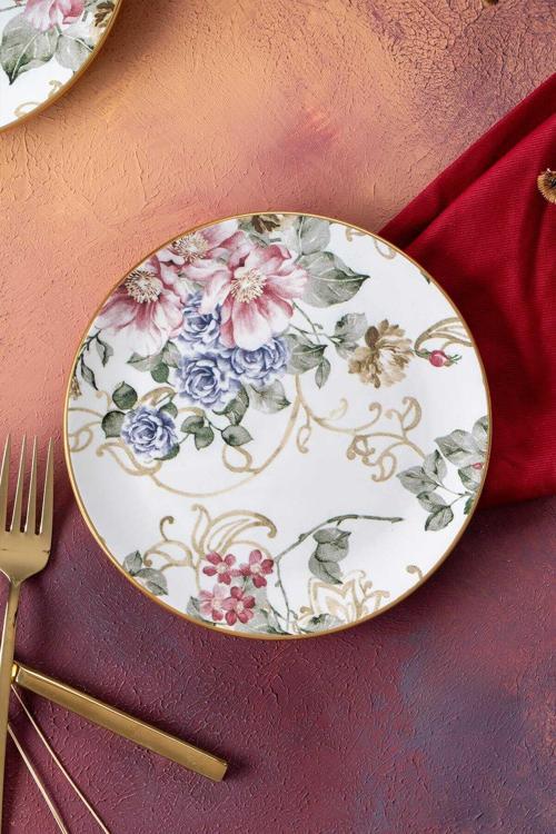 HCA-06406/6 Rosa 6lı Pasta Tabağı - 19 cm