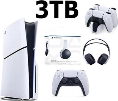 Playstation 5 Slim Cd Edition 3TB +3D Plus Kulaklık+ Şarj İstasyonu