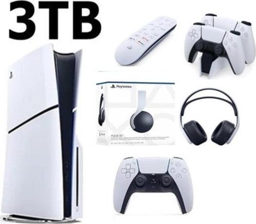 Playstation 5 Slim Cd Edition 3TB +3D Plus Kulaklık+ Şarj İstasyonu+ Media Kumanda