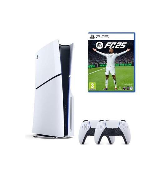Playstation 5 1 TB Slim Cd Edition+2.Dualsense+ Ps5 Fc 25 Oyunu