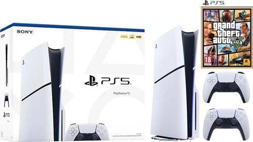 Playstation 5 Slim CD'Lİ + 2.Dualsense + PS5 Gta 5 Oyunu