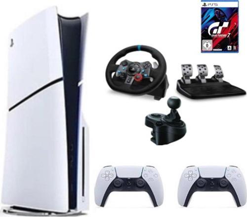 Playstation 5 Slim Cd'li Edition + 2. Dualsense + G29 Driving Force Yarış Direksiyonu + Shifter+ GT 7 Oyunu