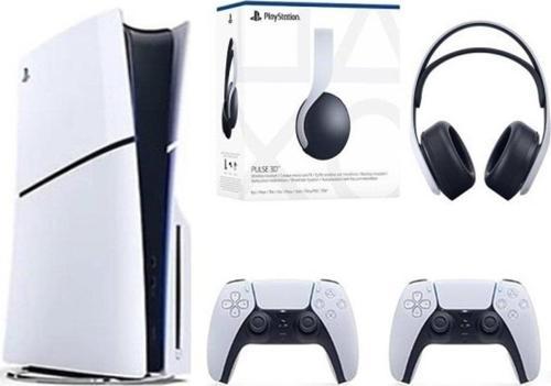 Playstation 5 Slim CD'Lİ Edition +2.Dualsense+3D PLUS KULAKLIK