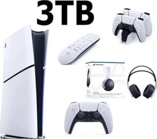 Playstation 5 Slim Dijital 3TB + Şarj İstasyonu+ Media Kumanda +3D PLUS KULAKLIK