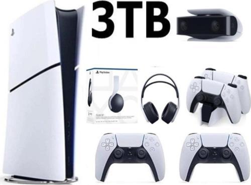 Playstation 5 Slim Dijital 3TB +2.Dualsense + Şarj İstasyonu+ PS5 KAMERA +3D PLUS KULAKLIK