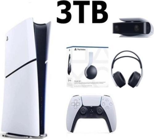 Playstation 5 Slim Dijital 3TB+PS5 KAMERA +3D PLUS KULAKLIK
