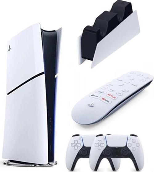 Playstation 5 Slim Dijital Edition +2.Dualsense + Şarj İstasyonu+ Media kumanda