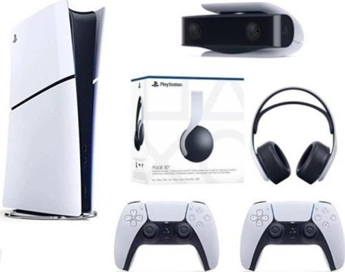 Playstation 5 Slim Dijital Edition +2.Dualsense+ PS5 KAMERA +3D PLUS KULAKLIK
