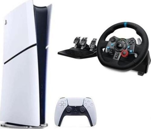 Playstation 5 Slim Dijital Edition+ G29 Driving Force Yarış Direksiyonu