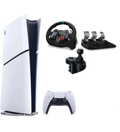 Playstation 5 Slim Dijital Edition+ G29 Driving Force Yarış Direksiyonu + Shifter
