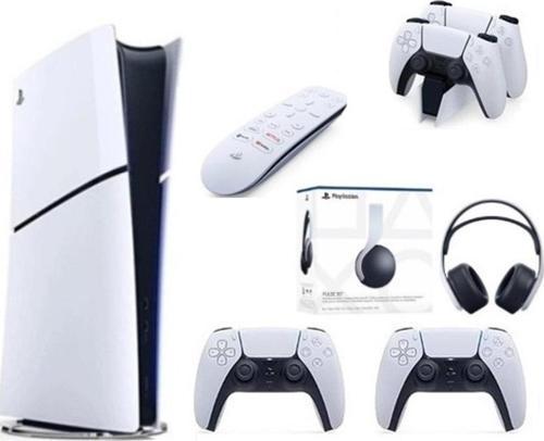 Playstation 5 Slim Dijital+2.Dualsense + Şarj İstasyonu+ Media Kumanda +3D PLUS KULAKLIK