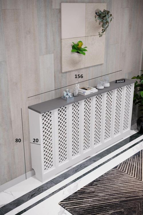 Petek Onu Dresuar Kaplama 156Cm Cok Amacli Dolaplar Mobilya Kalorifer Petek Onu Kapatma