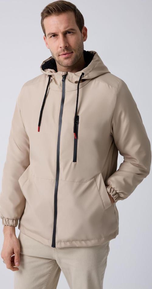 Erkek Kürklü Su Ve Rüzgar Geçirmez Kapüşonlu Kışlık Mont & Kaban & Parka
