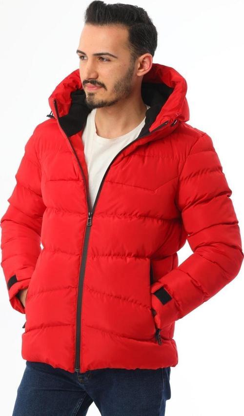 Spor Erkek Polarlı Kapüşonlu Su Geçirmez Rüzgara Dayanıklı Mont