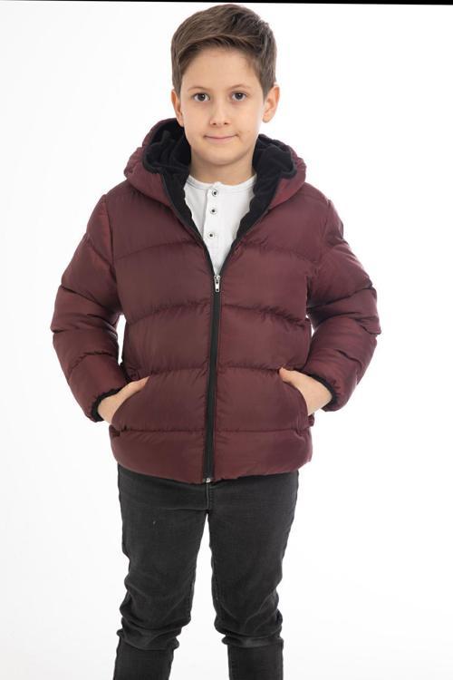 Spor Erkek Spor Çocuk Polarlı Kapüşonlu Su Geçirmez Rüzgara Dayanıklı Cepli Mont