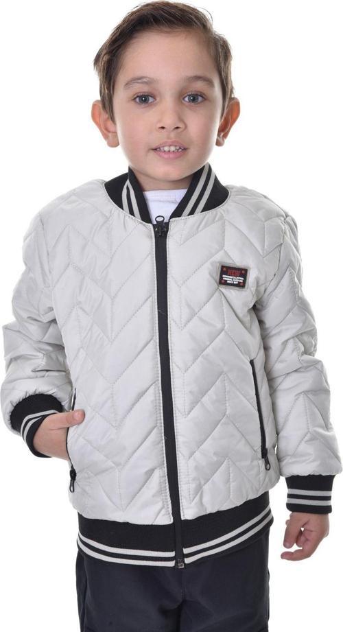 Spor Erkek Spor Çocuk Kolej Yaka Astarlı Su ve Rüzgar Geçirmez Fermuarlı Cep Mont Ceket