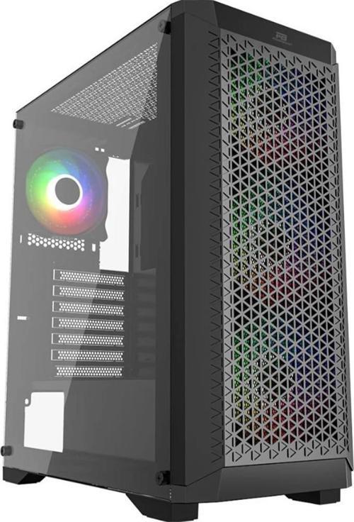 Powerboost Pb-Ps5847B 600W Atx Usb 3.0 Rainbow Fanlı Mesh Gaming Siyah Boş Bilgisayar Kasası