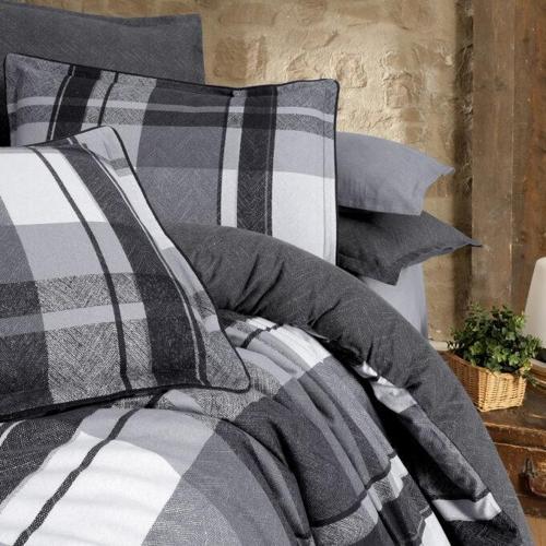 Markıs Gri Flanel Tek Kişilik Pazen Nevresim Takımı