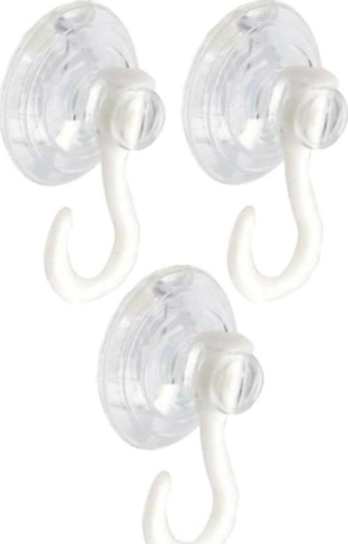 Askılı Vantuz Öpücük 3 Cm 3 Adet Kancalı Cam Vantuzu Cam Askısı Pvc Vantuz Mutfak Banyo Pencere ve Kapı Camı Vantuzu