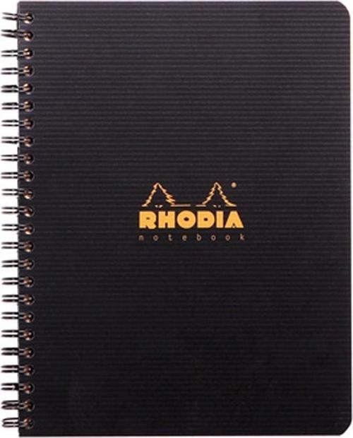 Active Spiralli PP Kapak Defter Çizgili Siyah RC119911
