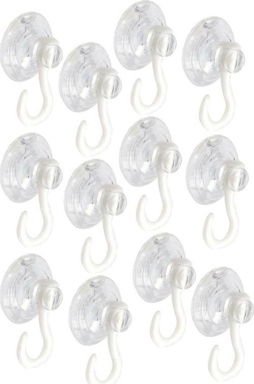 Askılı Vantuz Öpücük 4 Cm 12 Adet Büyük Kancalı Cam Vantuzu Pvc Vantuz Mutfak Banyo Pencere ve Kapı Camı Vantuzu