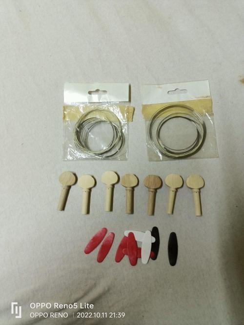 2 Takım Bağlama Teli - Cüzdanlı Mızrap Tezene - 7 Burgu Kulağı