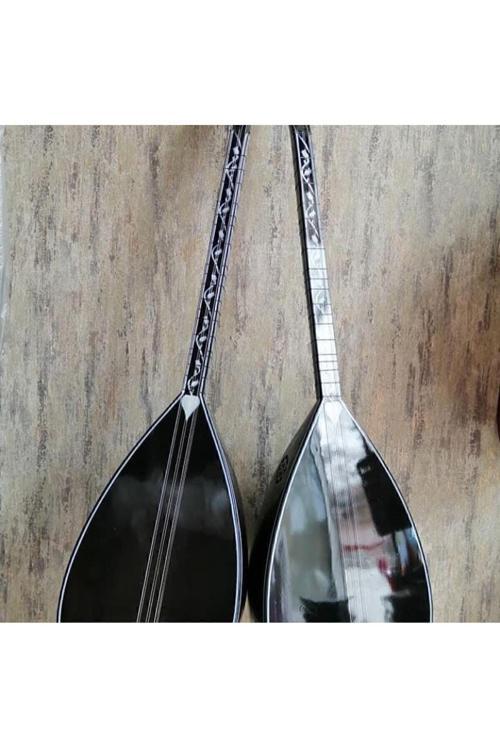 Siyah Inci Uzun Sap Tam Set Bağlama