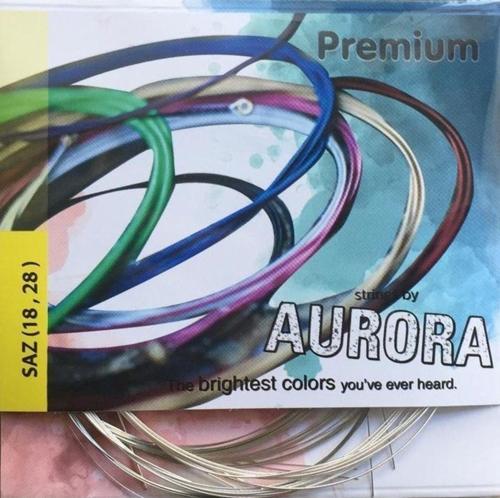 Aurora Premium Beyaz Bamlı 0.18 Saz Teli Kısa Sap