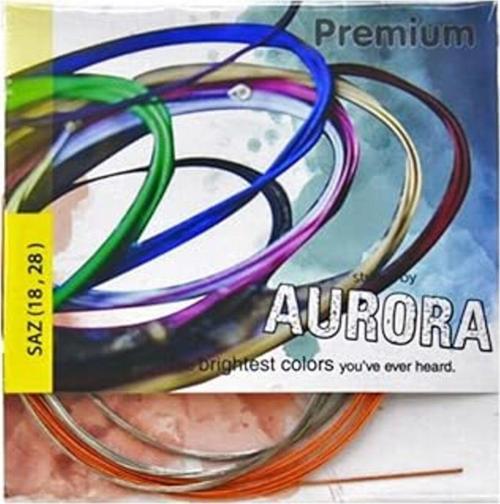 Aurora Premium Kısa Sap Bağlama Teli Profesyonel Bakır Bamlı 0,18