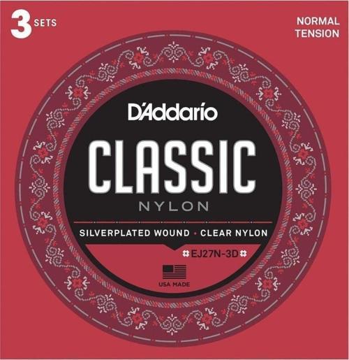 D´Addario Ej27-3D Normal Tension Klasik Gitar Teli (3 Set)