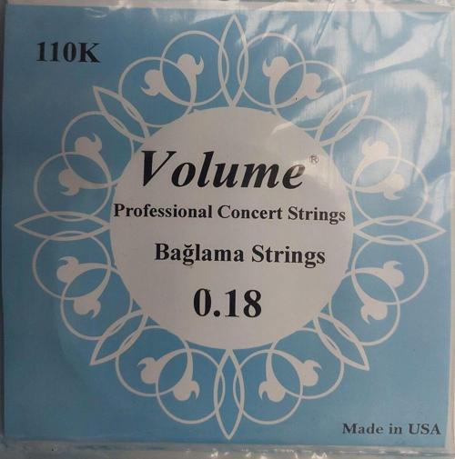 Kısa Sap Bağlama (Saz) Teli 0.18 Boncuksuz Concert Serisi Profesyonel Konser Teli