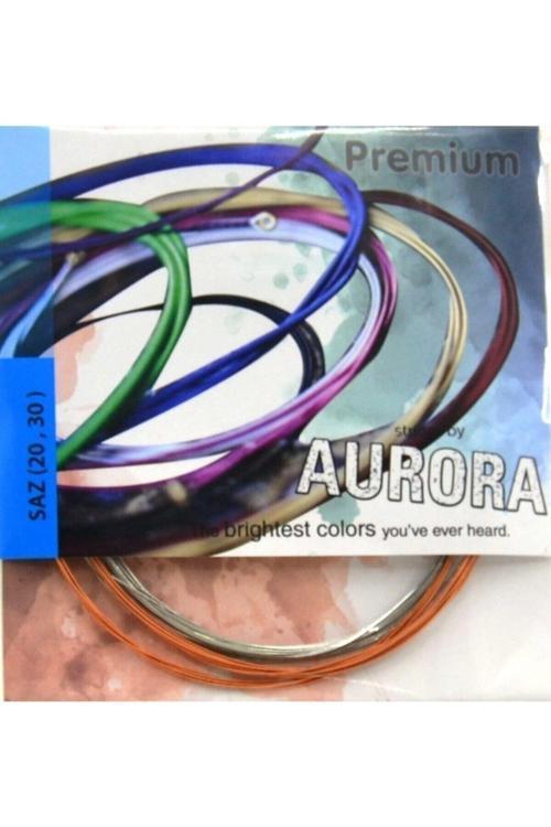 Premium 0.20 Uzun Sap Profesyonel Bağlama Teli Takımı+2 Adet Tezene Hediyeli Saz Teli