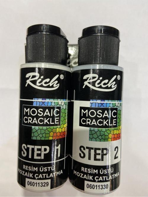 Resim Üstü Mozaik Çatlatma Seti Step1 Step2