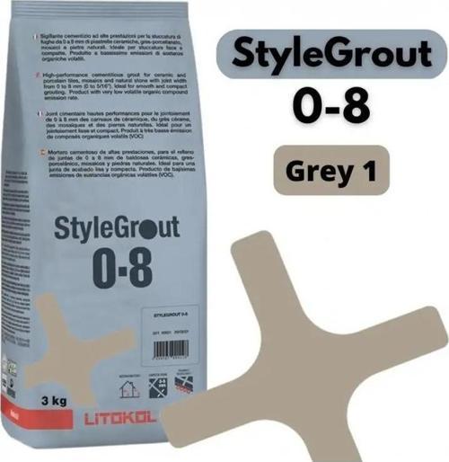 STYLEGROUT 0-8 GREY 1 DERZ DOLGU 3 KG