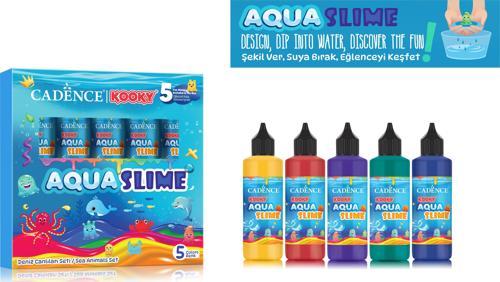 KOOKY AQUASLIME DENİZ CANLILARI SETİ 5X90ML
