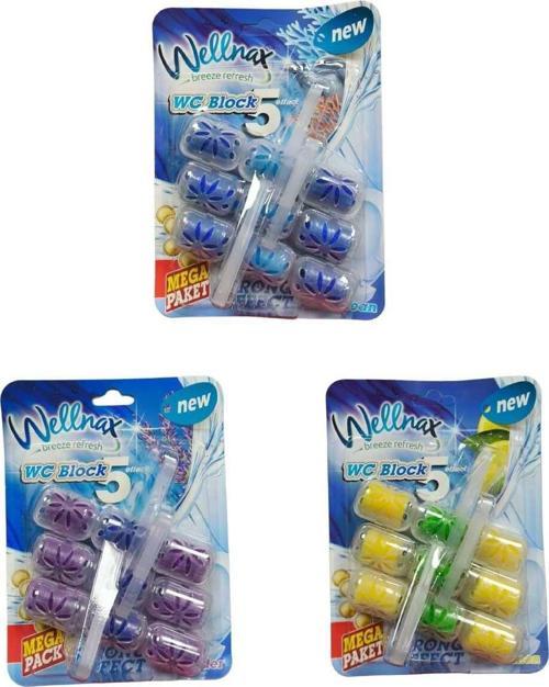 Wellnax Wc Klozet Blok- 3'Lü Wc Tuvalet Koku Giderici
