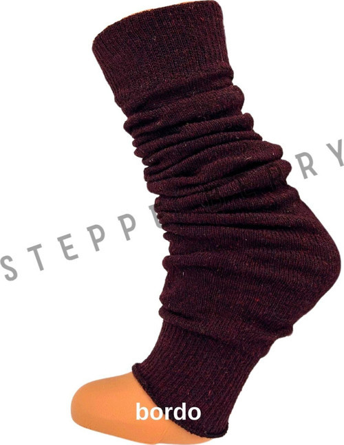 Bordo Modern Yün Tozluk