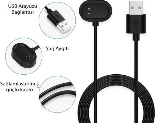 Realme Band 2 Akıllı Bileklik Uyumlu Usb Şarj Kablosu