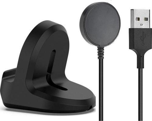 Samsung Galaxy Watch 4 (40Mm) Usb Şarj Kablosu + Silikon Şarj Standı Tutucu