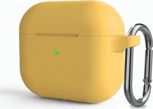 Airpods 3. Nesil Uyumlu Silikon Lüx Kılıf+Kancalı