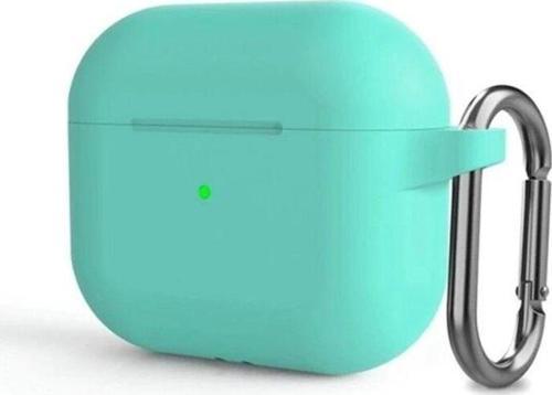 Airpods 3. Nesil Uyumlu Silikon Lüx Kılıf+Kancalı