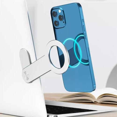 Aluminyum Yapışkanlı Tüm Modellere Uyumlu Mıknatıslı Tablet Leptop Ekranı Telefon Tutucu